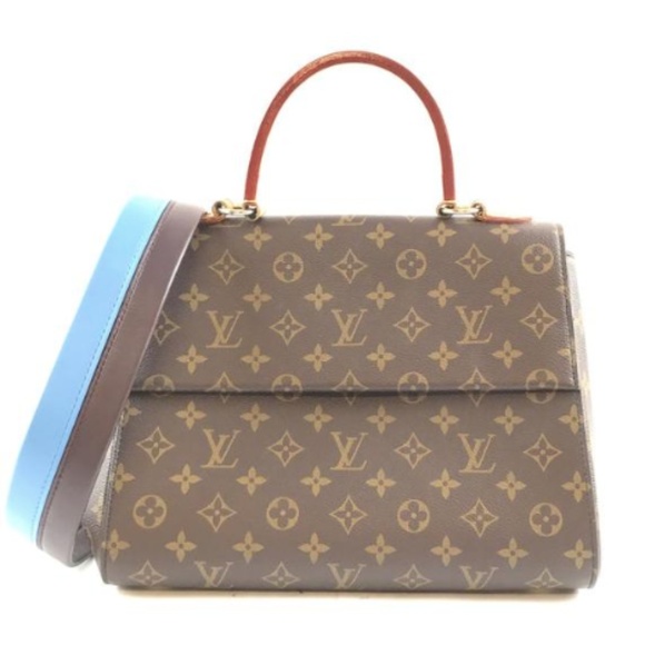 Louis Vuitton Handbags - Cluny Mm Top Handle Flap Canvas Shoulder Bag